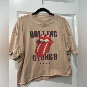 Rolling Stones Cropped T-Shirt